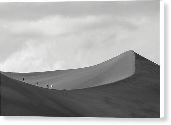 Marching Along a Dune Ridge - Canvas Print