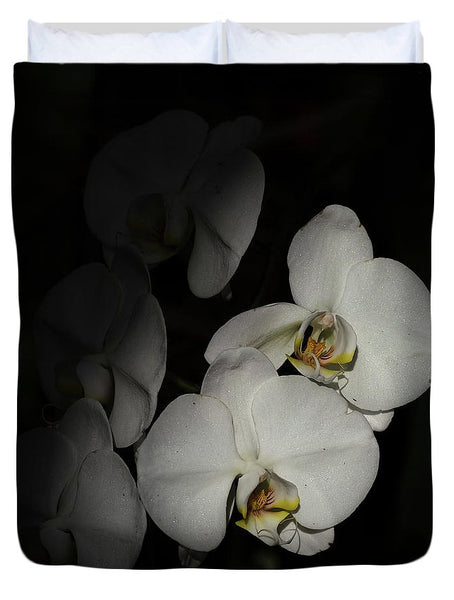 Orchids Out From Hiding - Duvet Cover