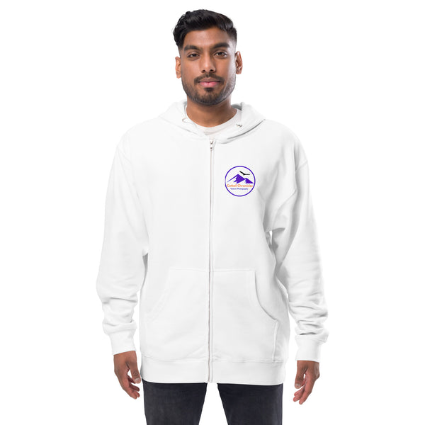 Cattail Chronicles Unisex fleece zip up hoodie